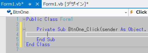 ボタンクリック処理
